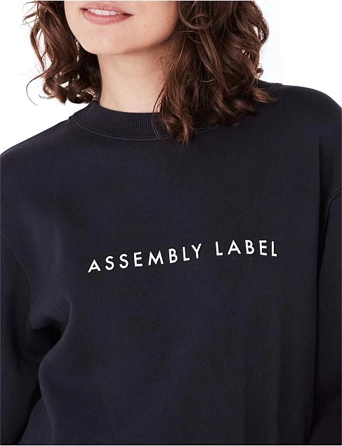 Logo Fleece Navy Sweater - Image 2