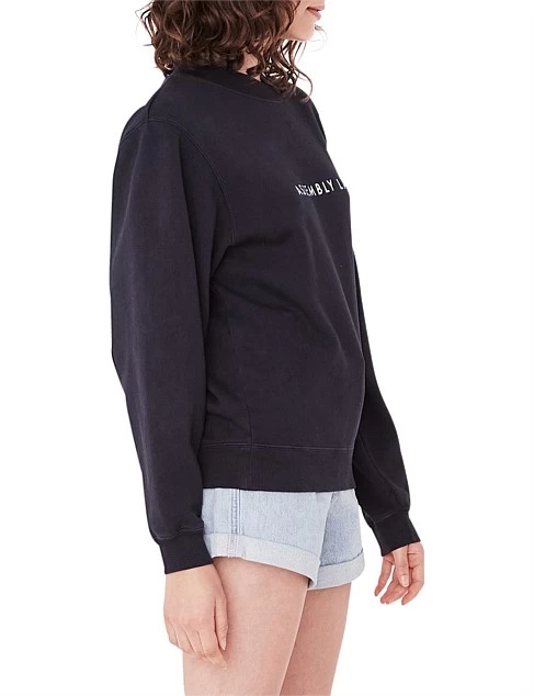 Logo Fleece Navy Sweater - Image 3