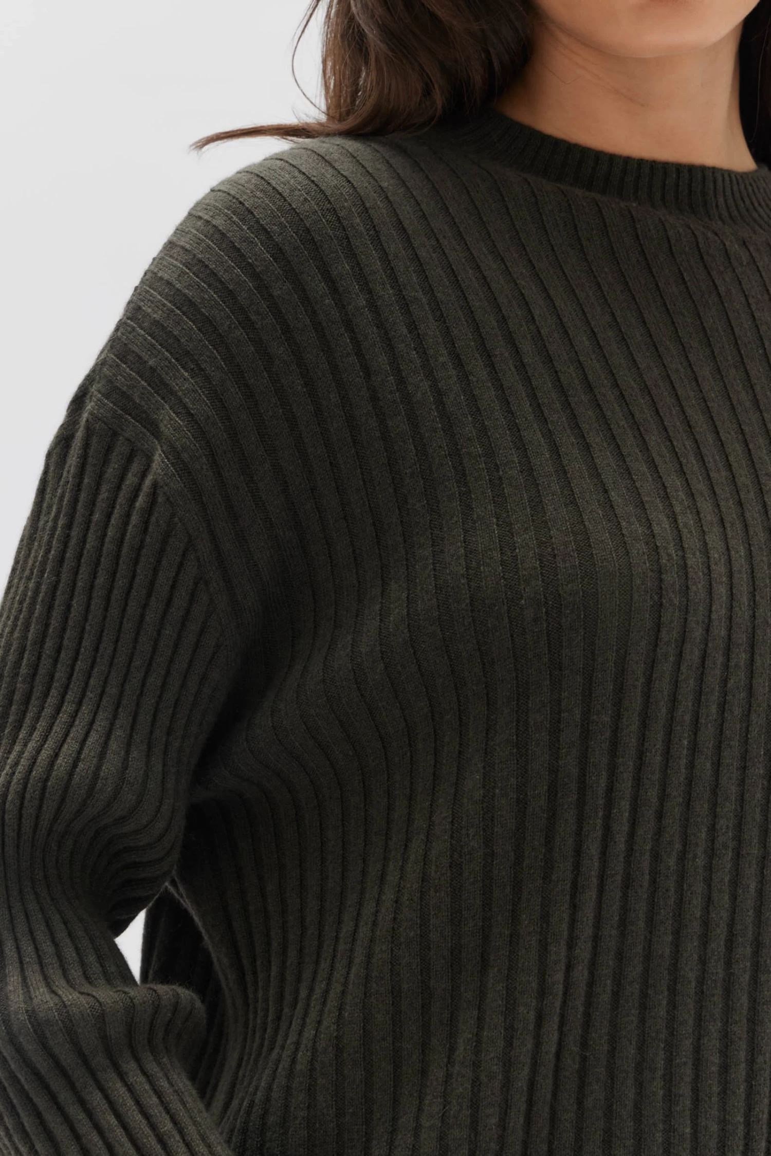 Wool Cashmere Rib Top - Image 2