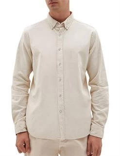 Mens Cord LS Shirt Stone