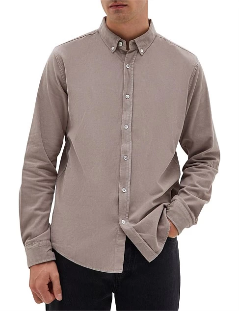Mens Cord Shirt Mink
