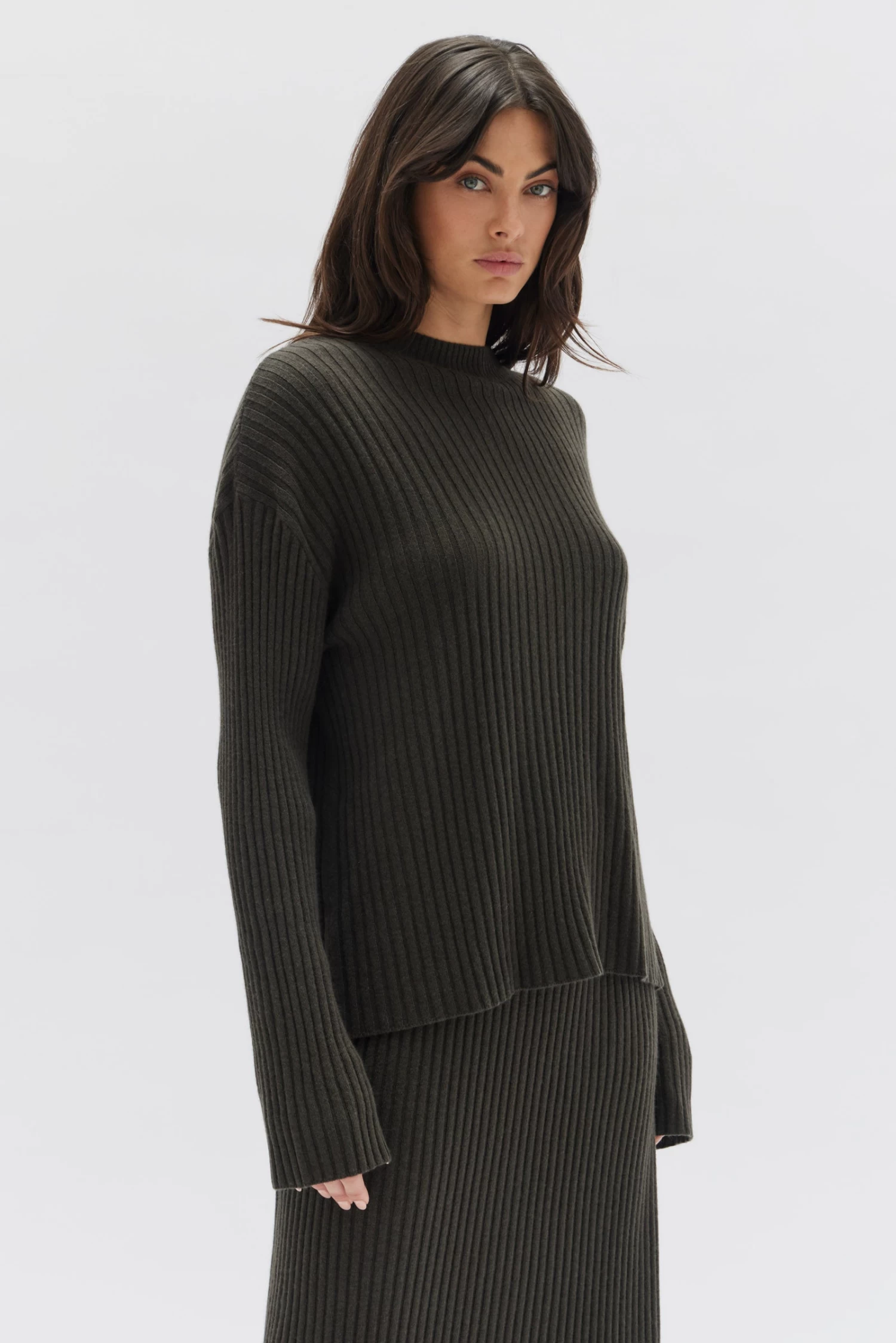 Wool Cashmere Rib Top - Image 4