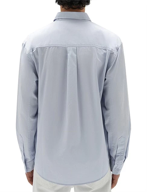 Simon Long Sleeve Shirt Blue Haze - Image 5