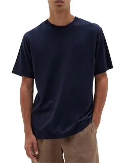 Kylo Organic Tee True Navy Fine Stripe