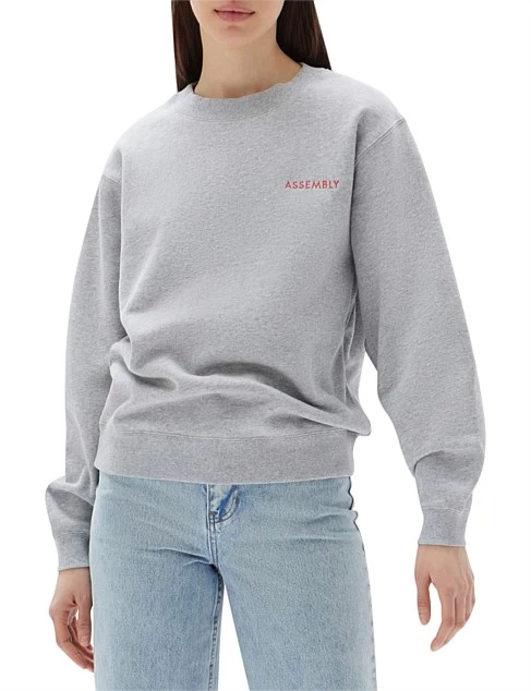 Pax Logo Fleece Grey Marle/Red - Image 4