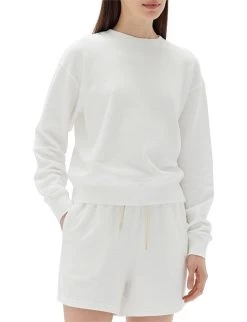 Paloma Organic Terry Crew Antique White