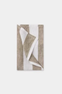 Linen Tea Towel Dune Stripe