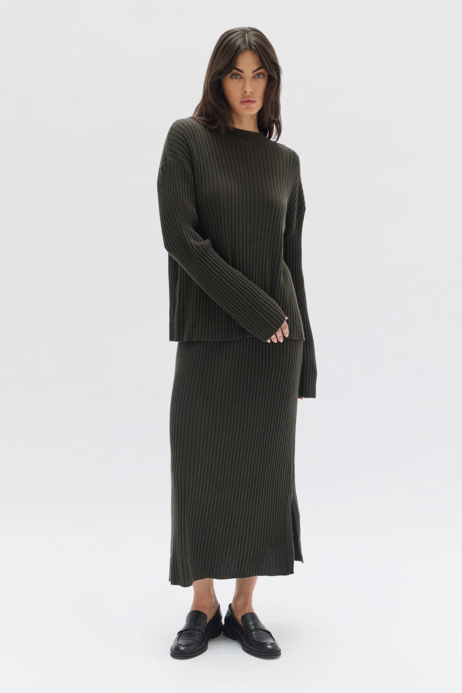 Wool Cashmere Rib Top - Image 3