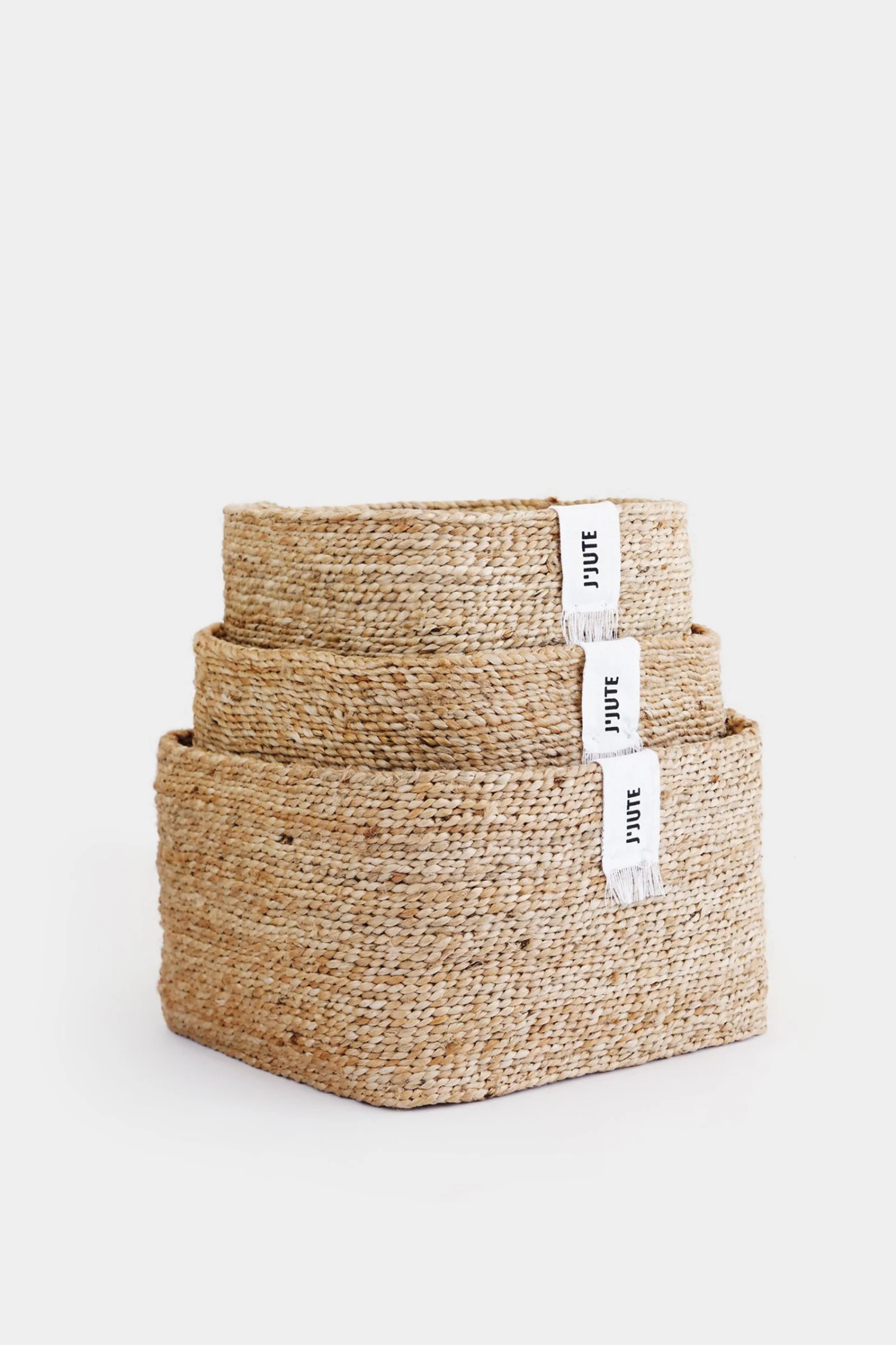 J'Jute Gateway Square Set Of 3 Baskets - Image 2