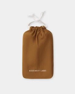 Linen Fitted Sheet Russet