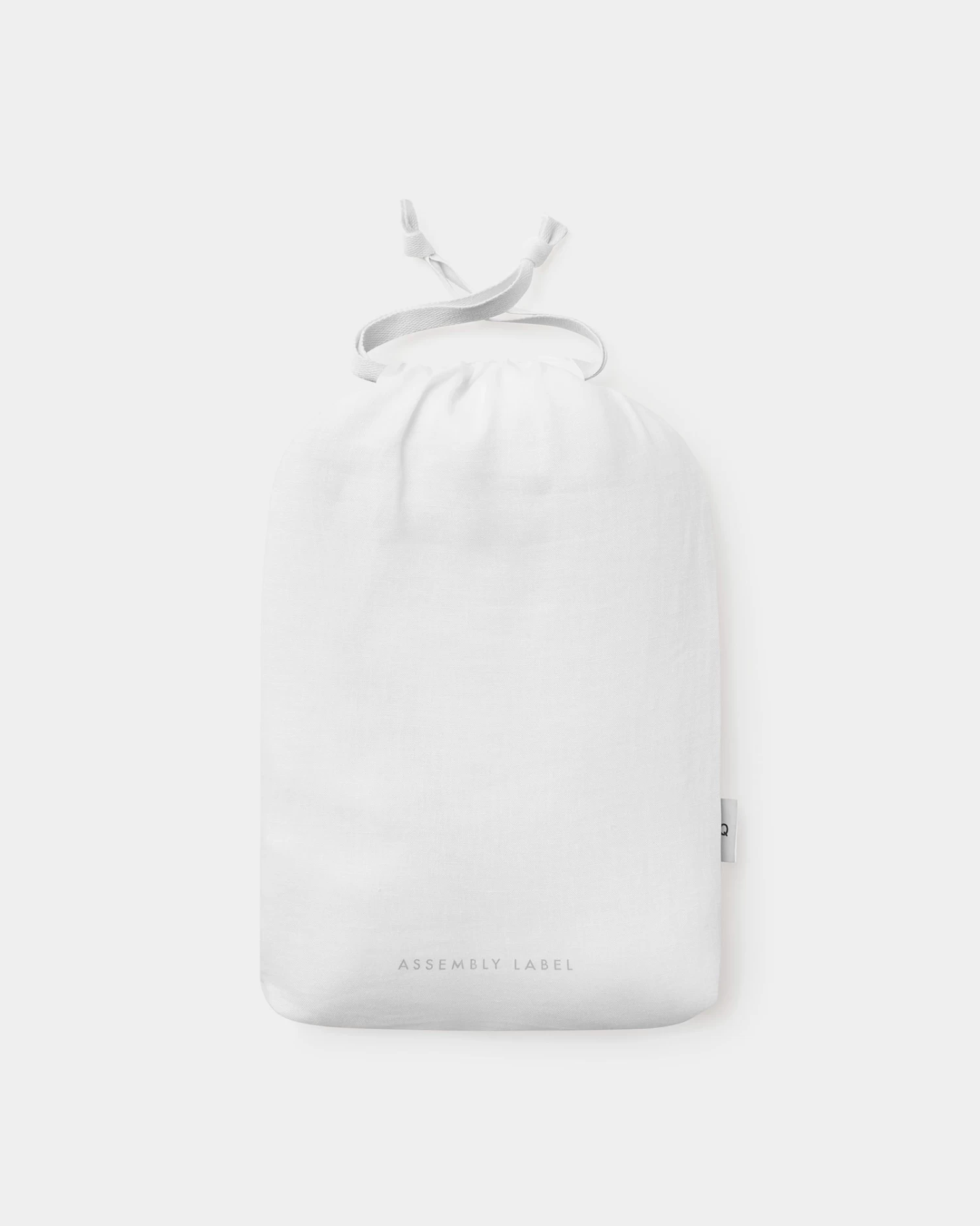 Linen Fitted Sheet White - Image 4