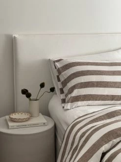 Linen Duvet Cover Dune Stripe