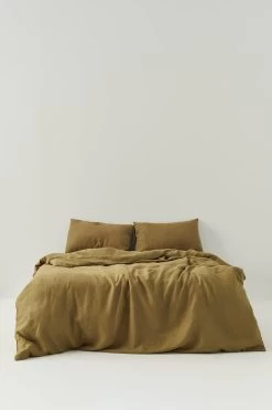 Linen Duvet Cover Olive