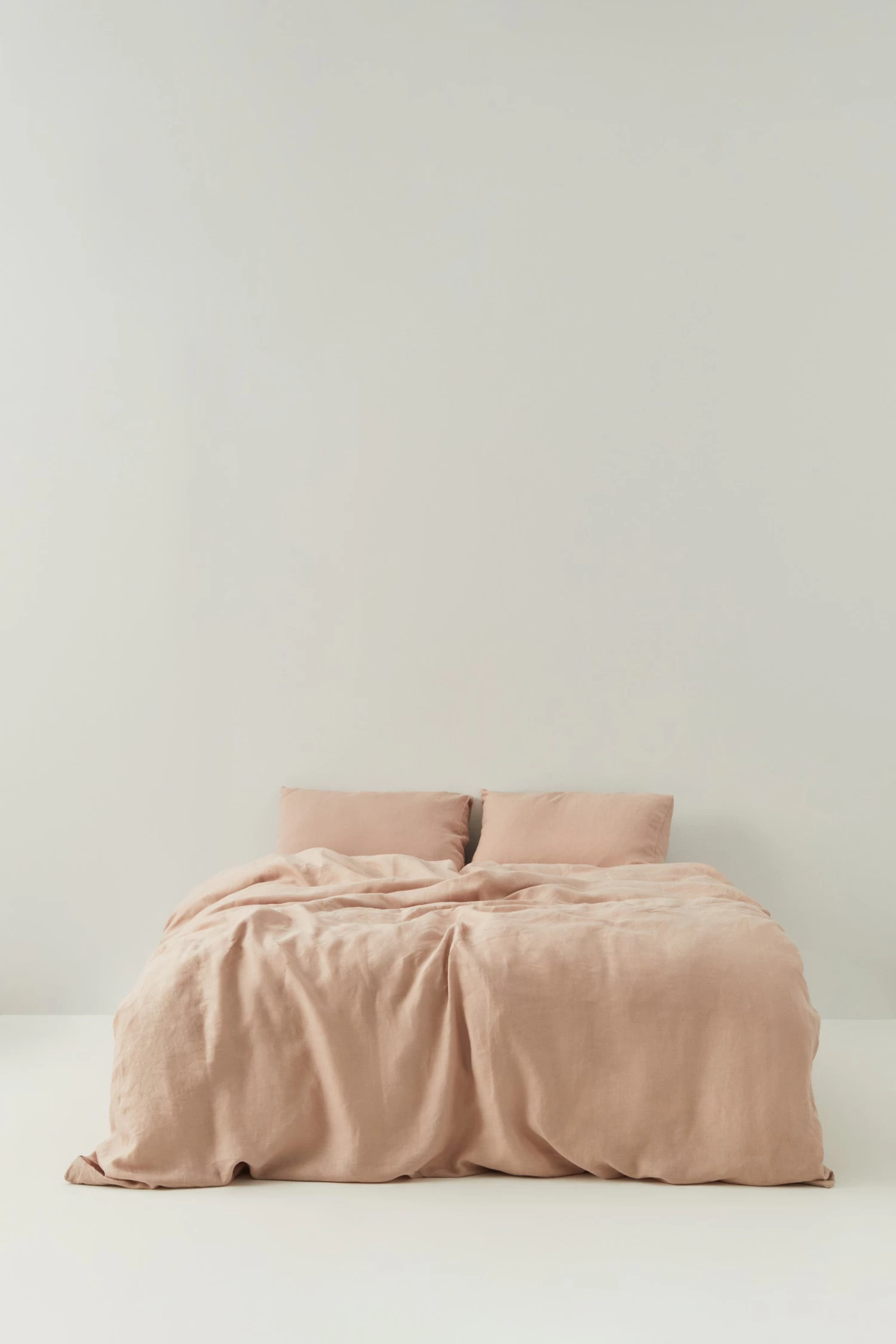Linen Duvet Cover Pink Clay