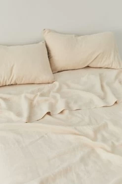 Linen Standard Pillow Cases Oat