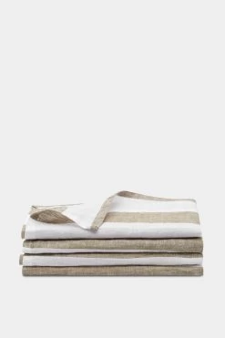 Linen Napkins Dune Stripe