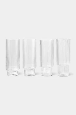 Ferm Living Ripple Long Drink Glasses