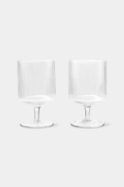 Ferm Living Ripple Wine Glasses